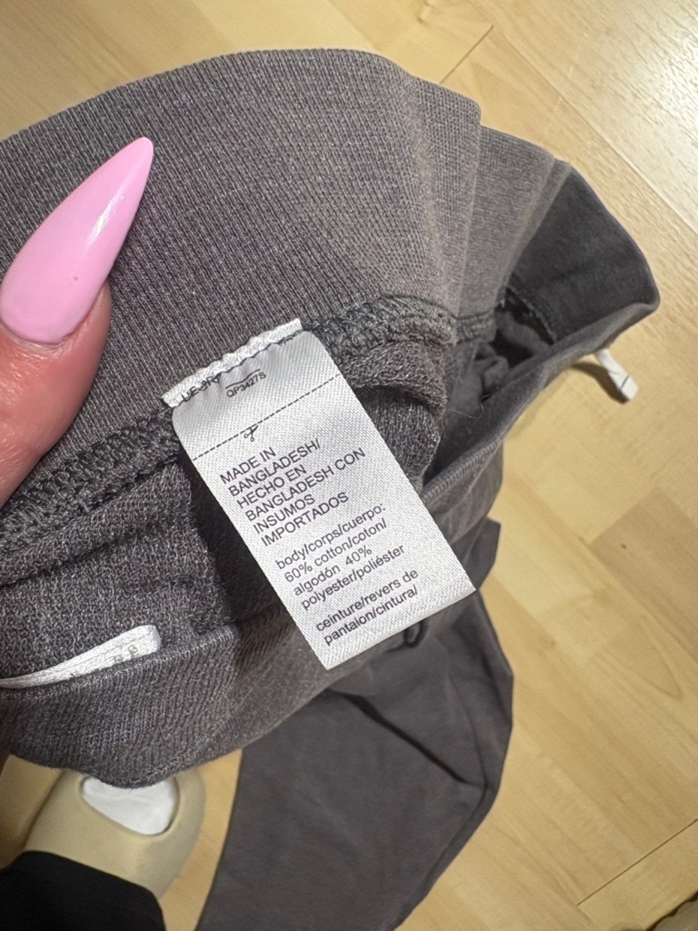 Calvin Klein Dark Gray Track Joggers with White Logo - Picture 7 of 8